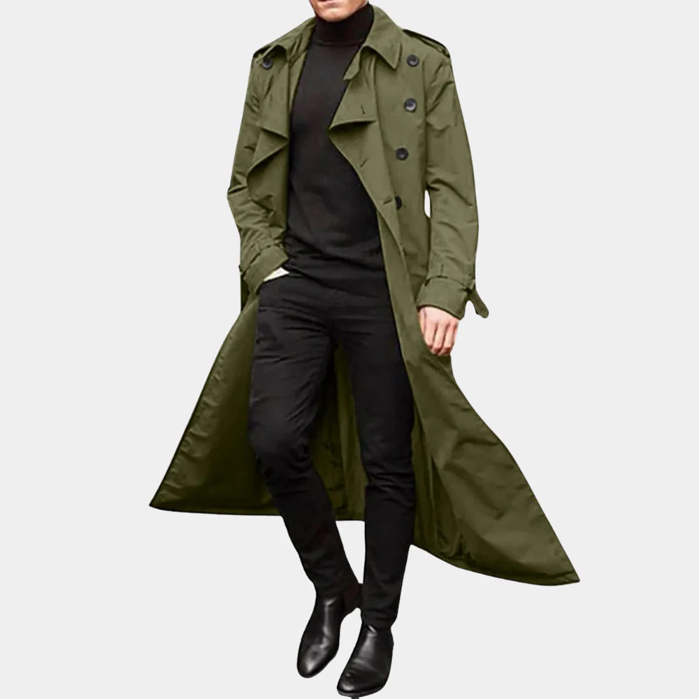 Miesten Trenchcoat Rentoa Tyyliä - Image 6