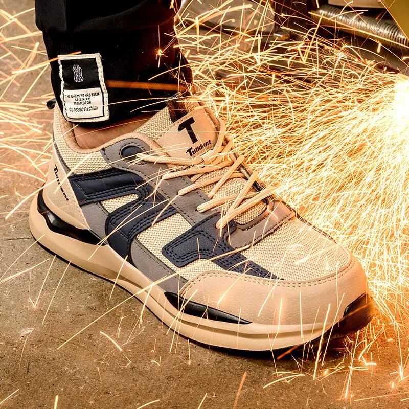 Miesten Työkengät Teräsvarvaskorkilla Kestävä ja Kevyt - Image 4