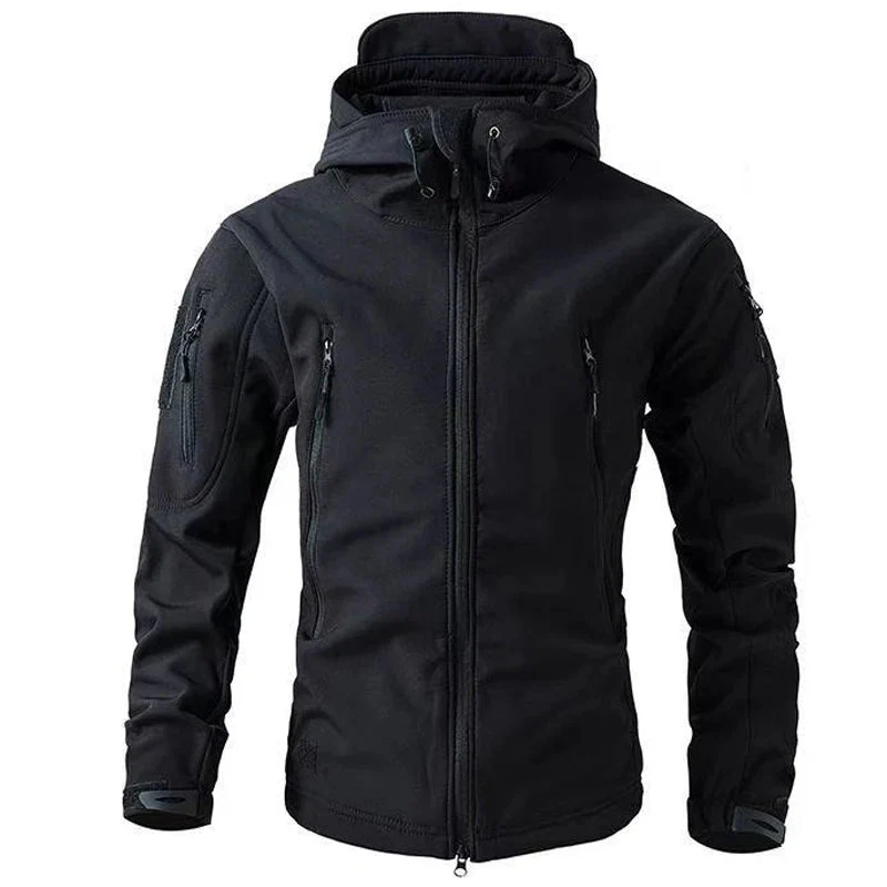 Miesten Ulkoilutakki Softshell Fleece Vedenpitävä Talvivaatteet - Image 5