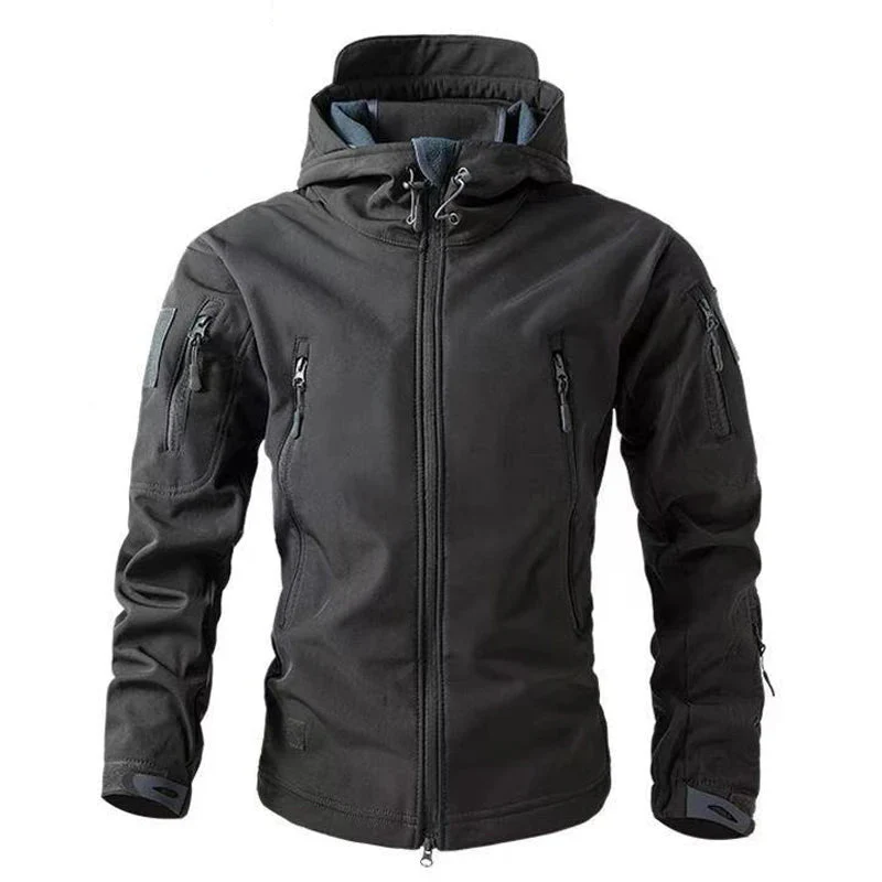 Miesten Ulkoilutakki Softshell Fleece Vedenpitävä Talvivaatteet - Image 6