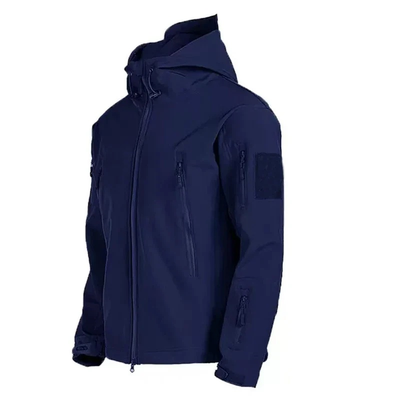 Miesten Ulkoilutakki Softshell Fleece Vedenpitävä Talvivaatteet - Image 9