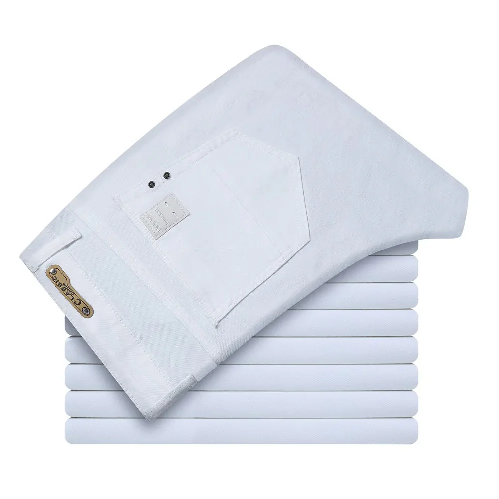 Miesten valkoiset slim fit -farkut - Image 6