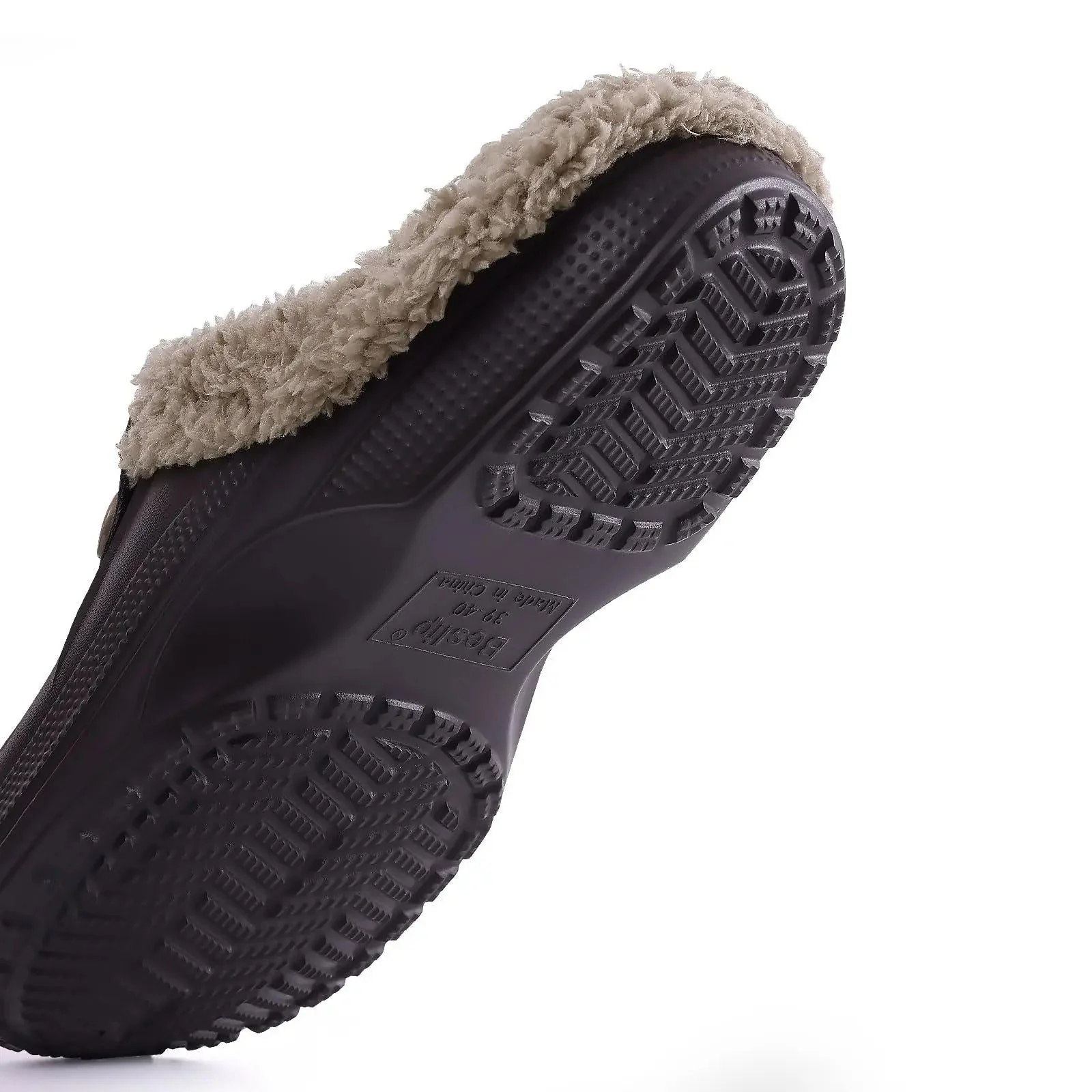 Miesten vedenpitävä talvi turkis Clogs - Image 7