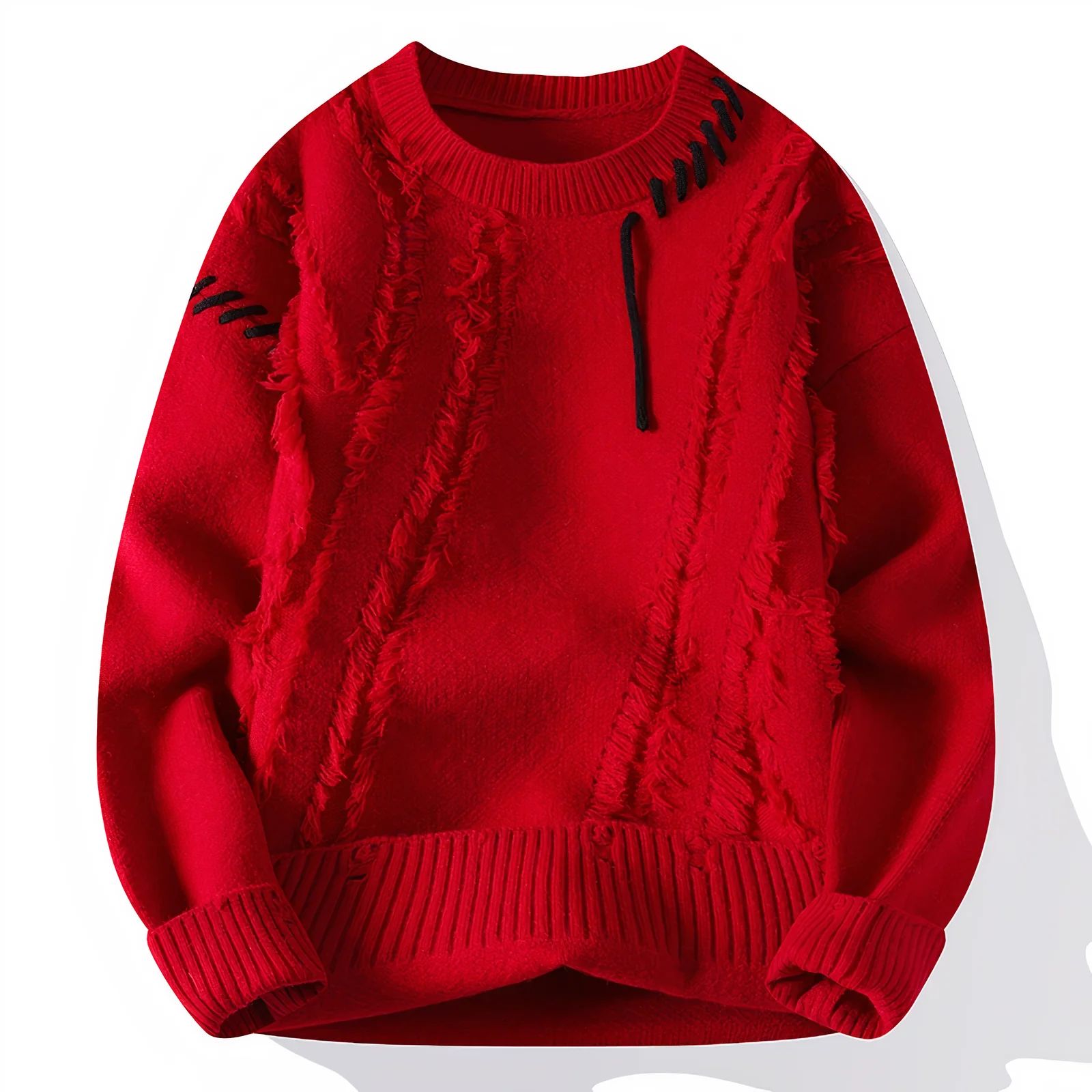 Miesten Villapaita Tilkkutäkki Tyylikäs Design - Image 8