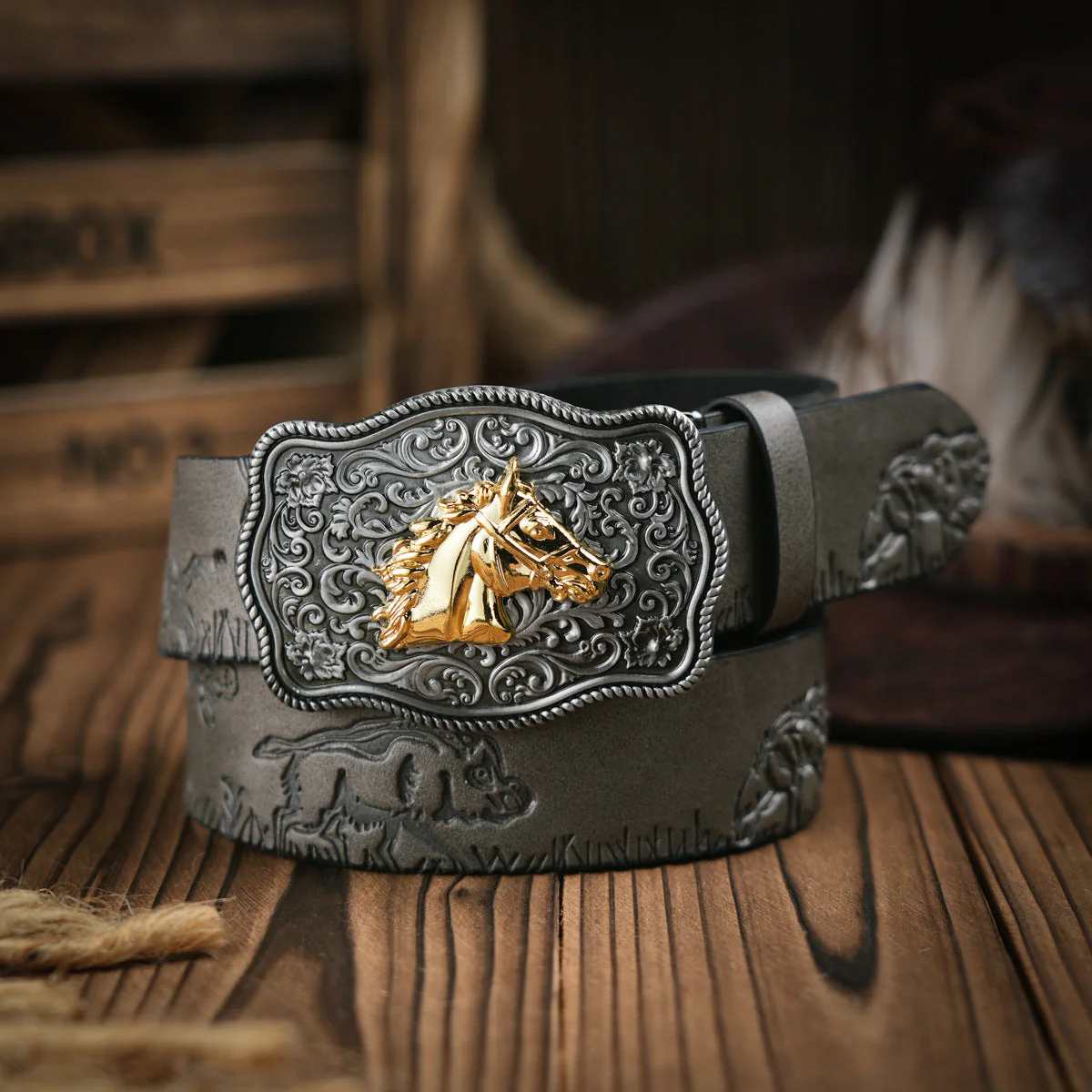 Miesten Vyö Lännen Tyyli - Image 7