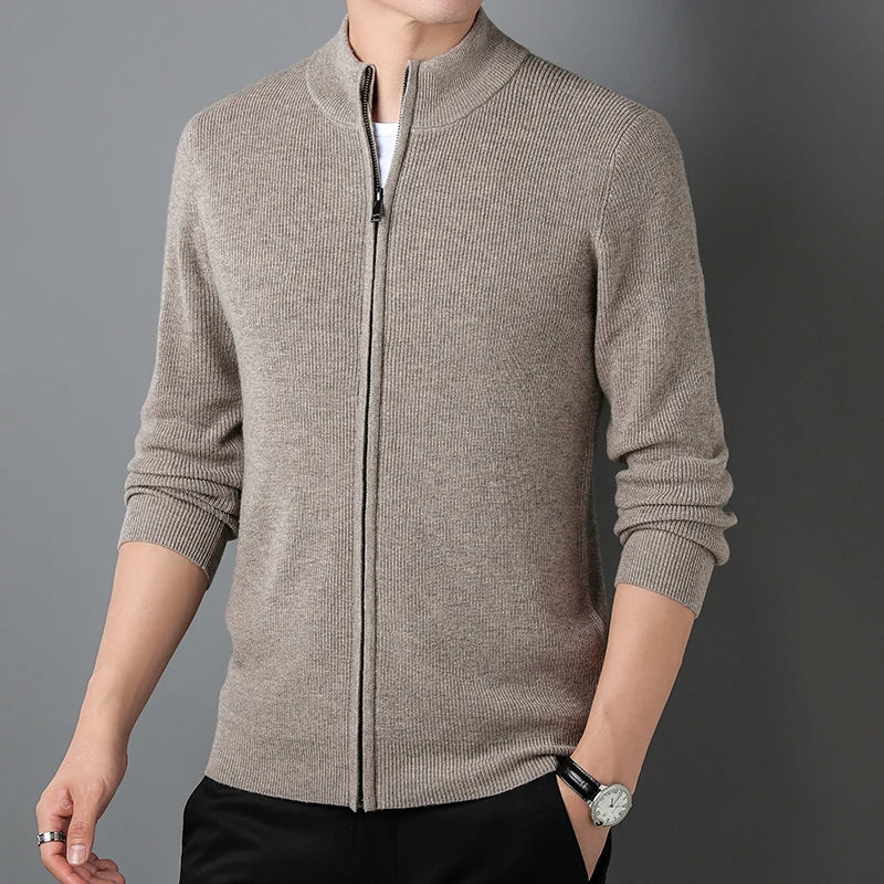 Miesten Zip-Cardigan Tyylikäs ja Mukava - Image 4