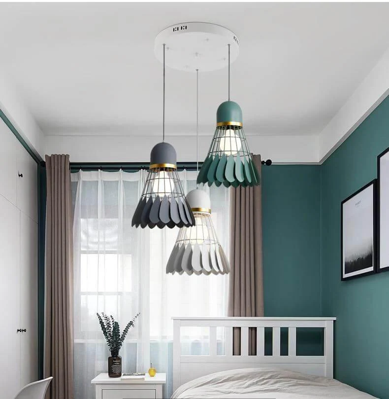 Minimalistinen Sulkapallo Kynttelikkölamppu - Image 3