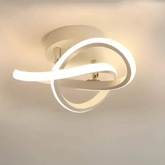 Moderni LED Kattovalaisin Kaksoisrenkaalla Olohuoneen Valaisin - Image 12
