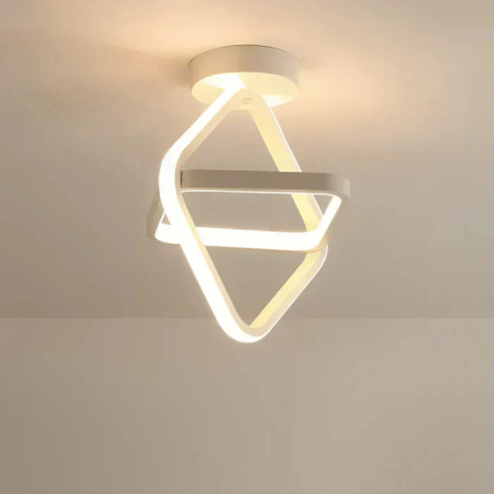 Moderni LED Kattovalaisin Kaksoisrenkaalla Olohuoneen Valaisin - Image 7