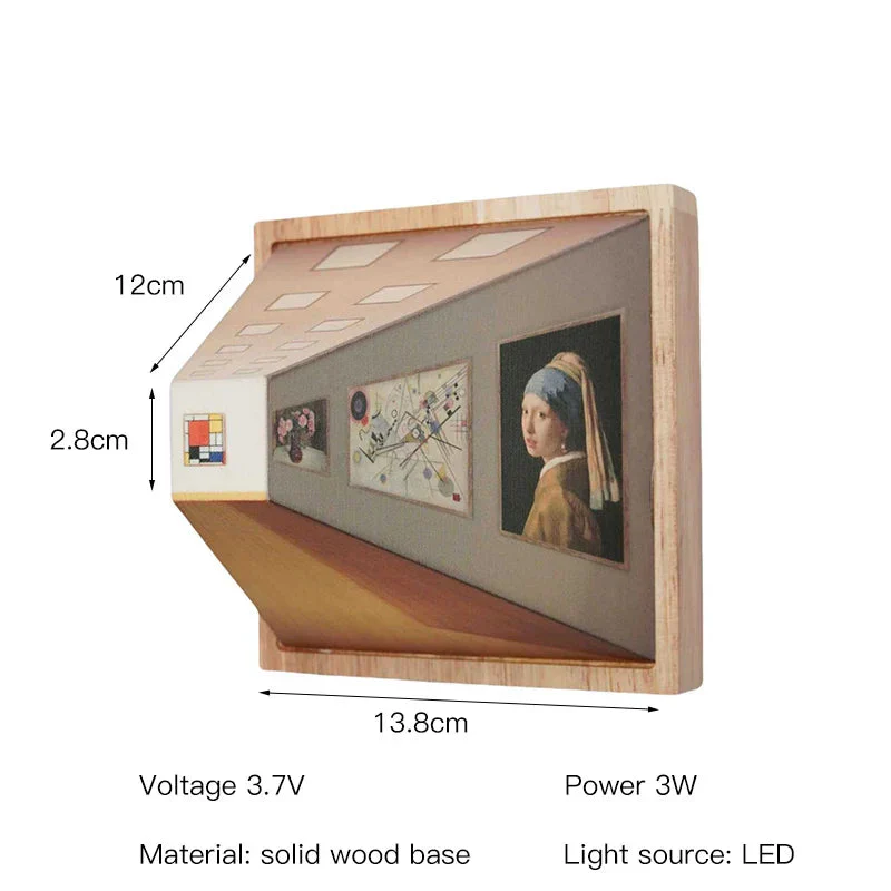 Moderni LED Lamppu 3D-Seinätaiteella - Image 8