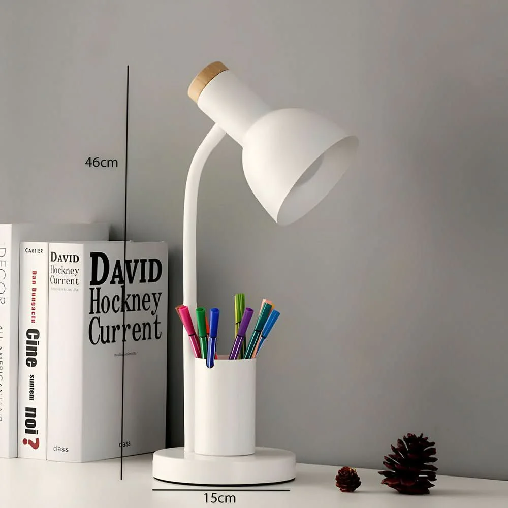 Moderni LED-pöytälamppu Kynätelineellä Säädettävä Valo - Image 6