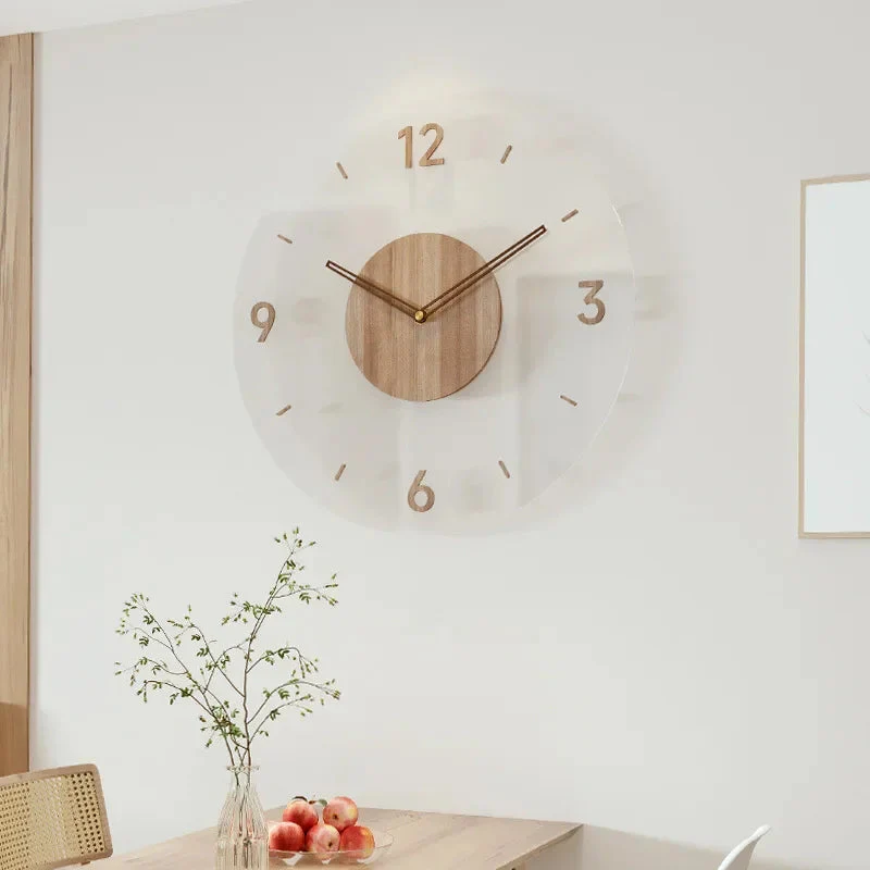 Moderni Puinen Seinäkello Minimalistisella Muotoilulla - Image 7