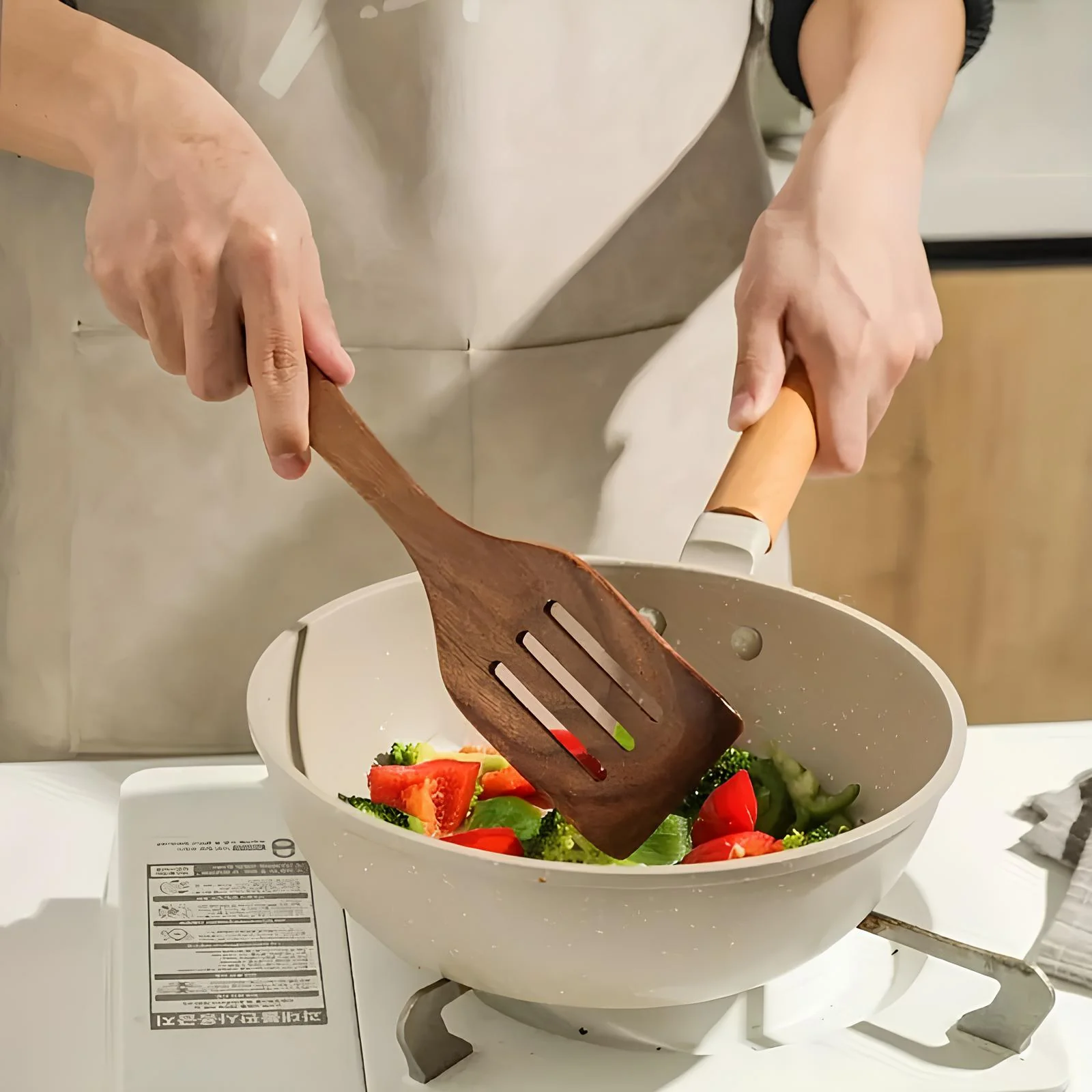 Monikäyttöinen Keittiövälineet Luonnonpuusta Sarja - Image 6