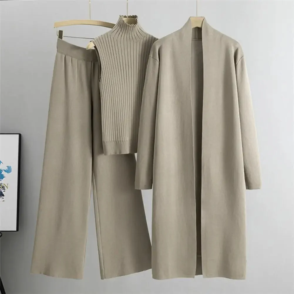 Naisten 3kpl Set Talvi Cardigan - Image 5