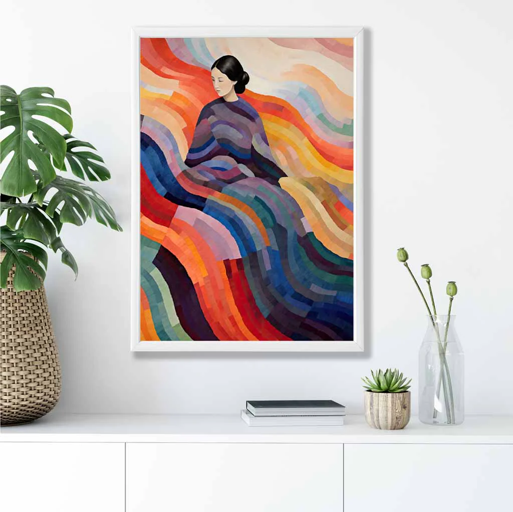 Naisten Abstrakti Taideteos Surrealistisella Tyylillä - Image 5
