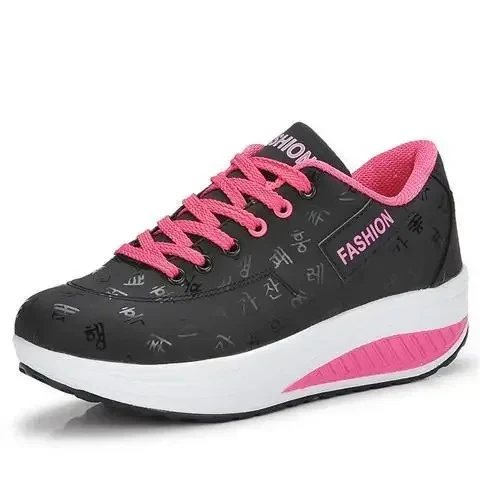 Naisten alustan kiila Lace-Up Sneakers - Image 3
