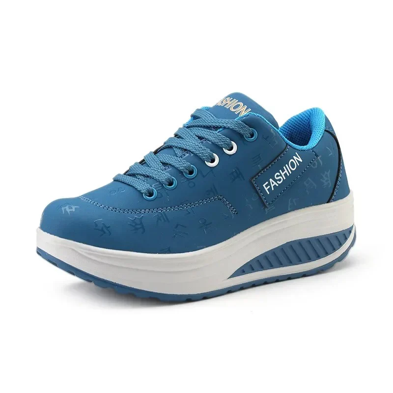 Naisten alustan kiila Lace-Up Sneakers - Image 4