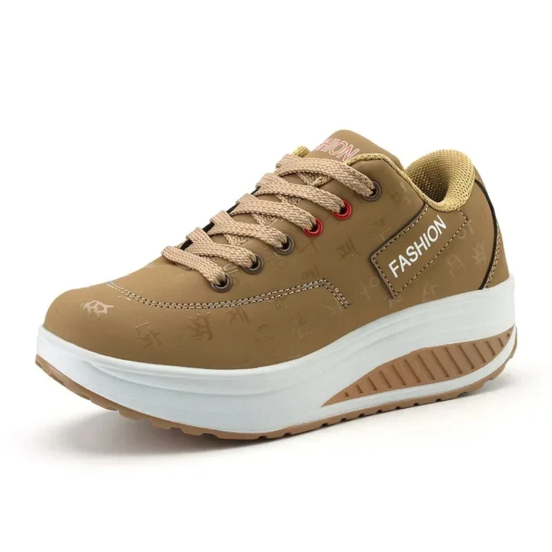 Naisten alustan kiila Lace-Up Sneakers - Image 5