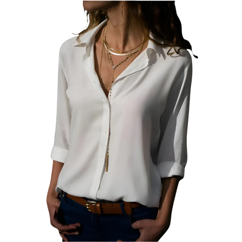 Naisten Blouse Ajaton Chic Polyesteri ja Puuvilla