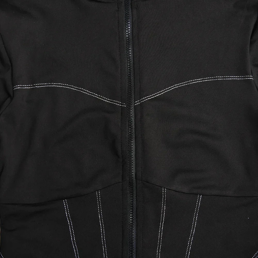 Naisten Bodycon Hyppypuku O-kaula Pitkät Hihat Polyesteri Spandex - Image 3