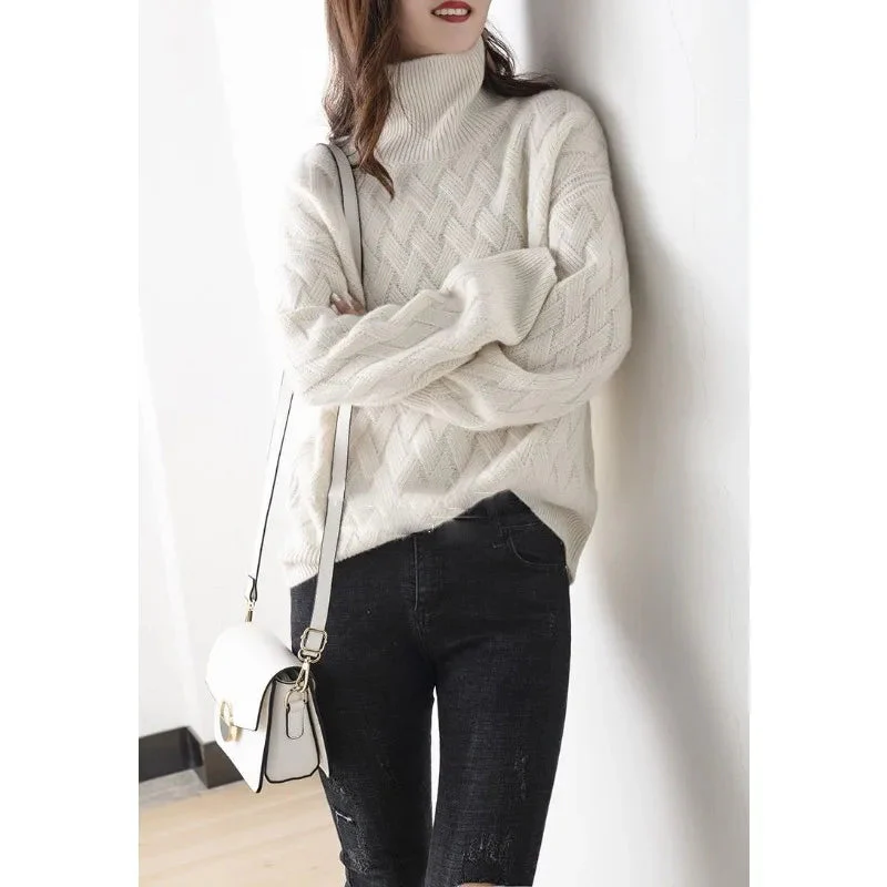 Naisten Cashmere Neulepaita Tyylikäs Mukava Lämpö - Image 4