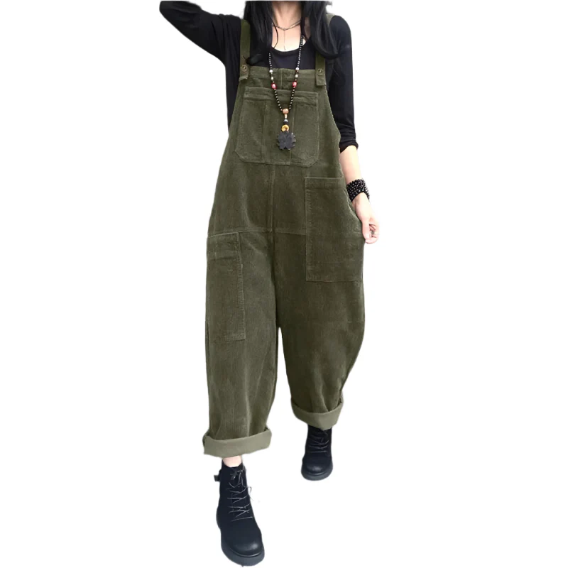 Naisten Corduroy Jumpsuit - Image 3