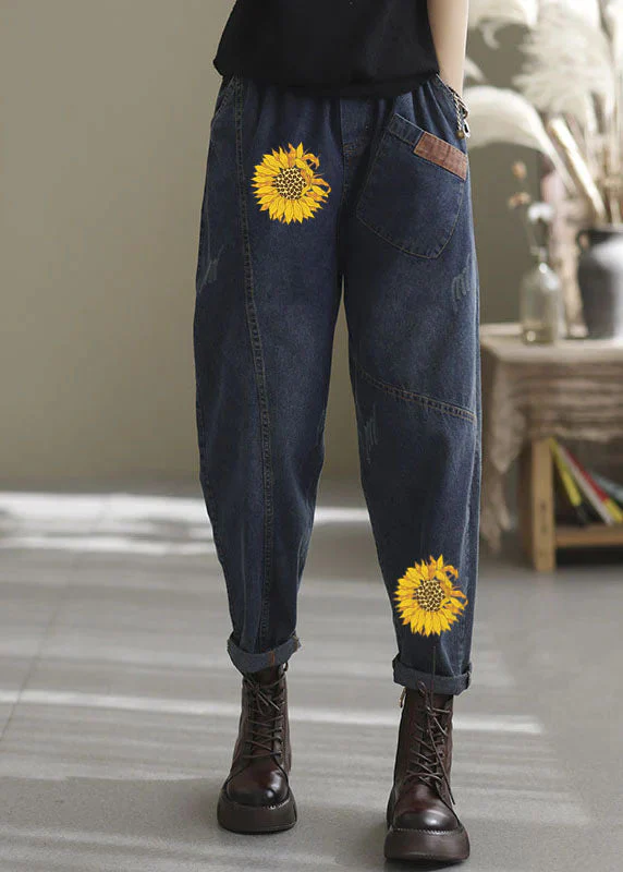Naisten Denim Housut Taskuilla - Image 6