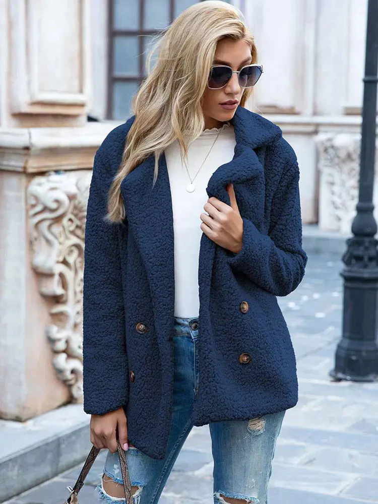 Naisten Faux Fur Takki Tyylikäs ja Lämmin - Image 14
