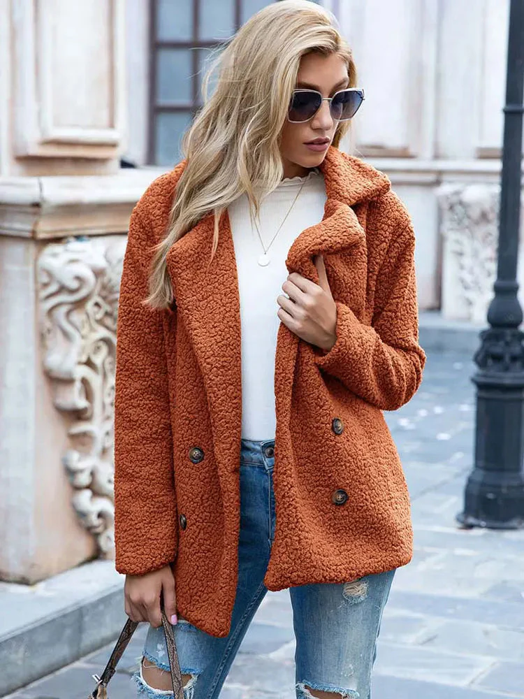 Naisten Faux Fur Takki Tyylikäs ja Lämmin - Image 15