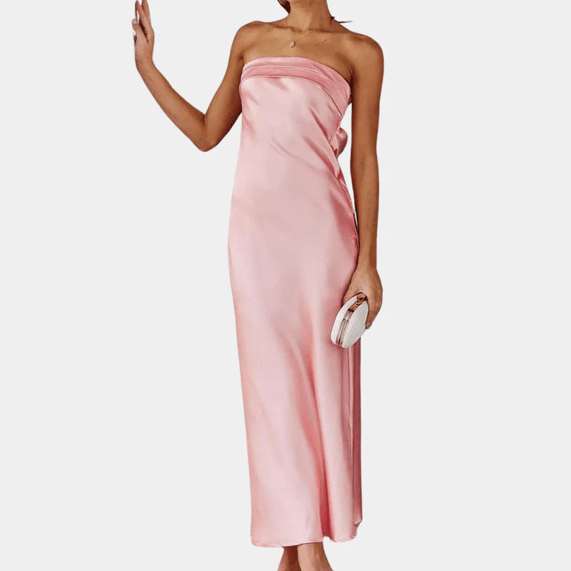 Naisten Flowy Maxi Mekko Elegantti Polyesteri - Image 8