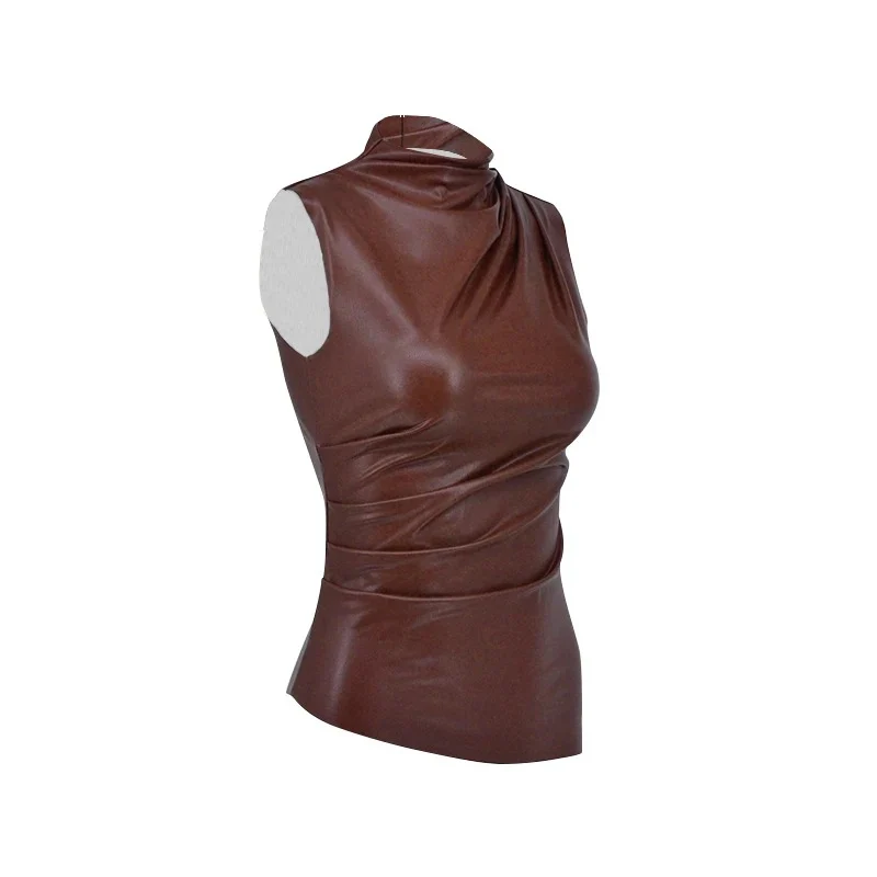 Naisten hihaton bodycon-tyylinen rento tankkitoppi - Image 2