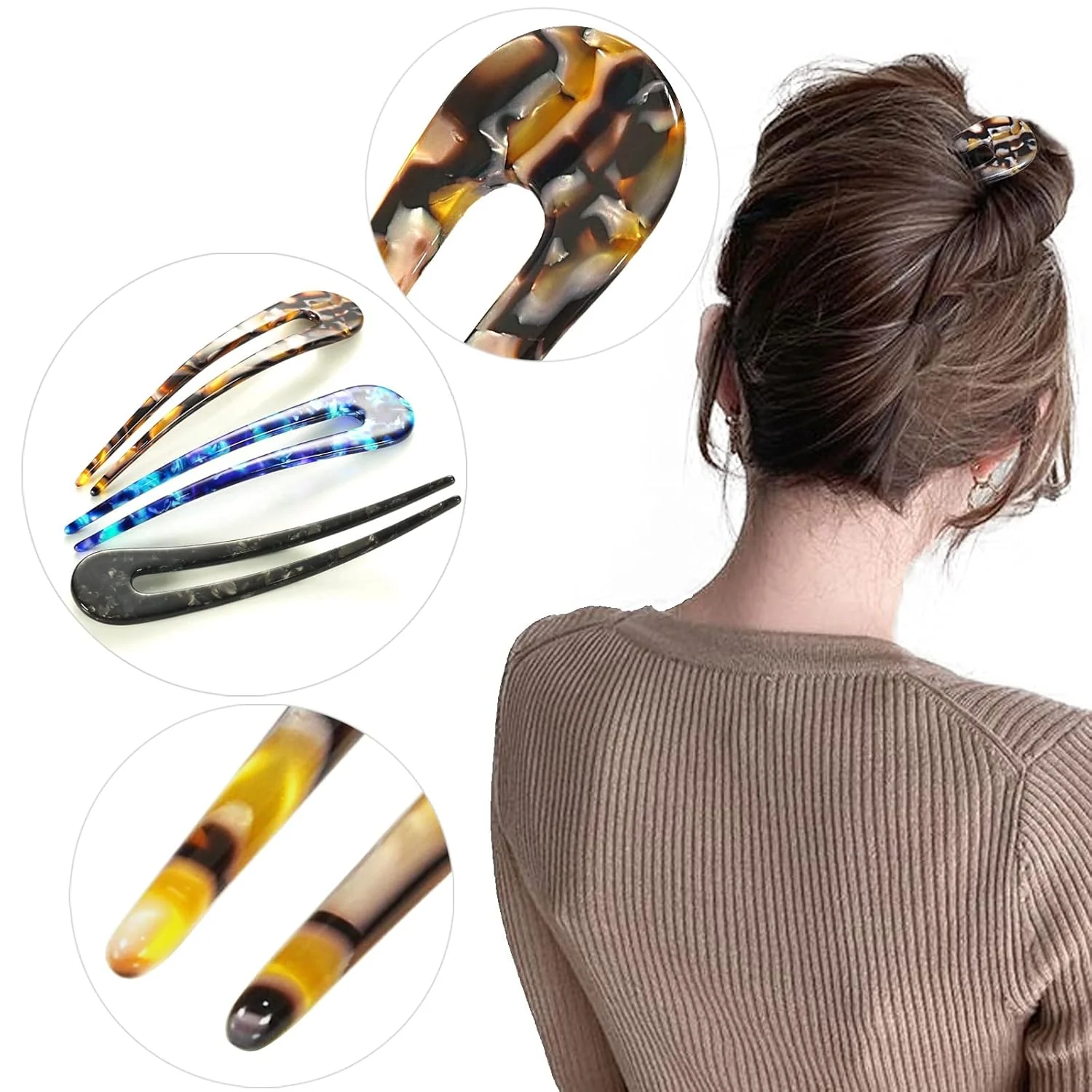 Naisten Hiusneulat U-muotoiset - Image 6