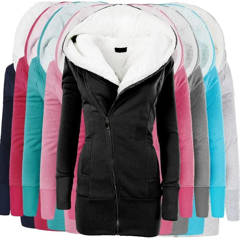 Naisten hupullinen fleece-takki - Image 11