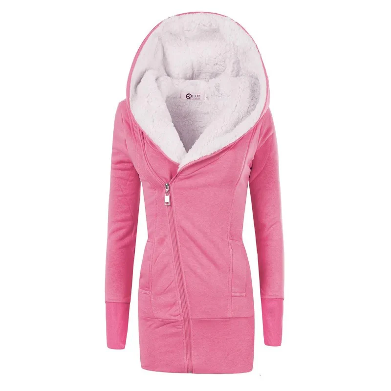 Naisten hupullinen fleece-takki - Image 6