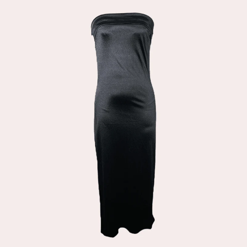 Naisten Juhlamekko Virtaava Polyesteri Elegantti Siluetti - Image 3