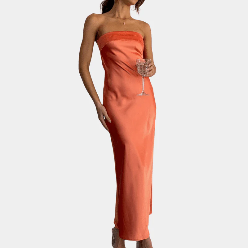 Naisten Juhlamekko Virtaava Polyesteri Elegantti Siluetti - Image 7