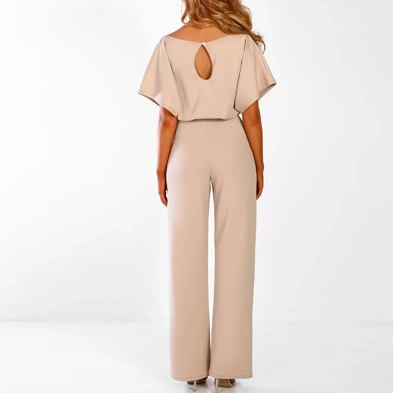 AA - high returns - Naisten Jumpsuit Leveillä Jaloilla Pitsi-yksityiskohdilla Polyesteri - Image 3
