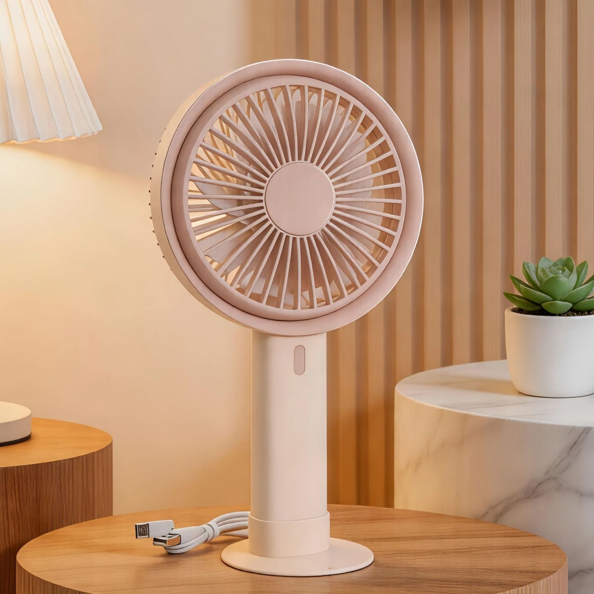 Naisten Kannettava Pöytätuuletin Modernilla Muotoilulla - Image 6