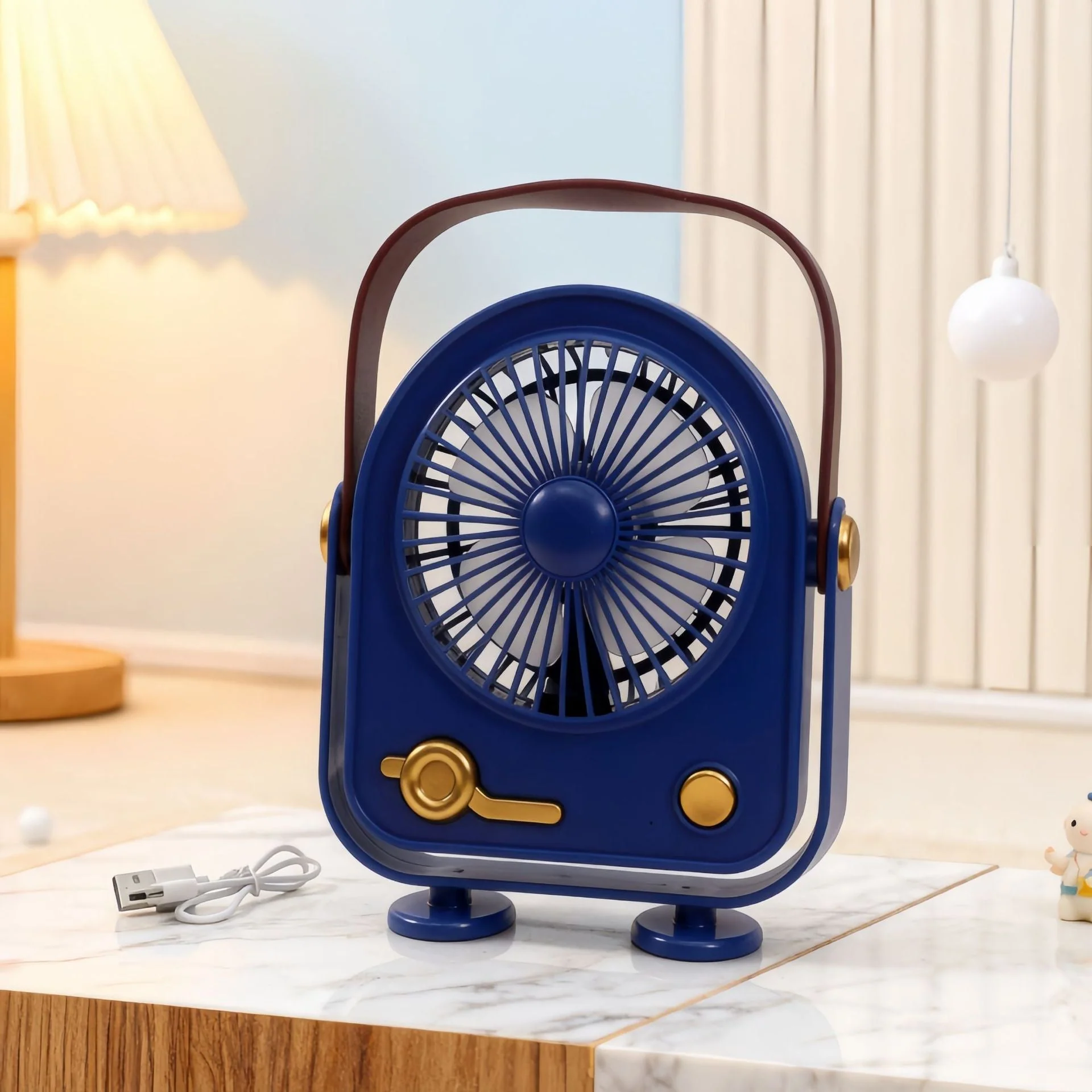 Naisten Kannettava Retro Tuuletin Tyylikäs - Image 8