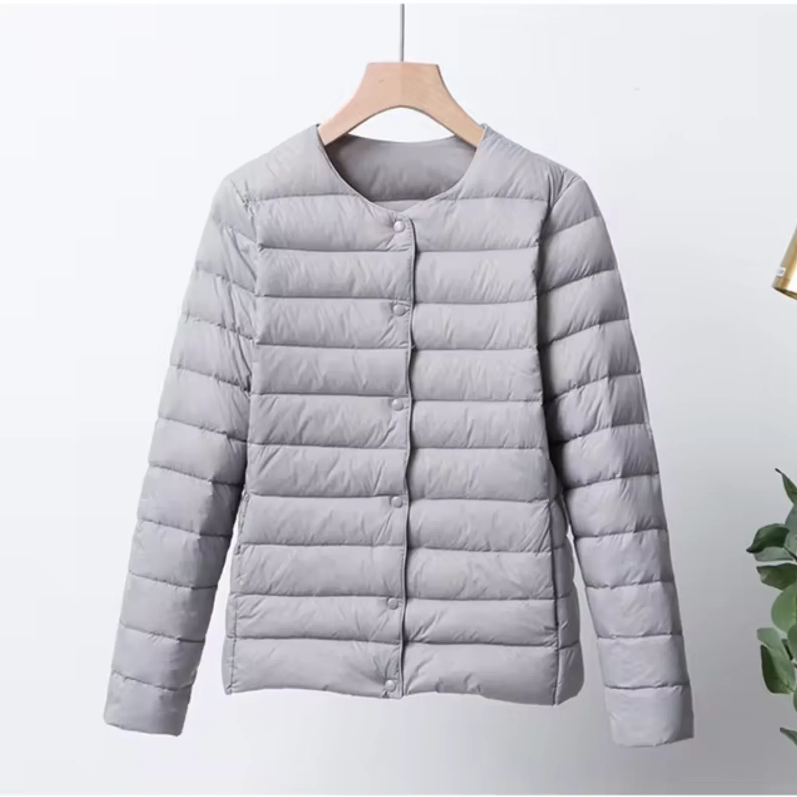 Naisten Kevyt Kylmätakki Slim Fit - Image 8