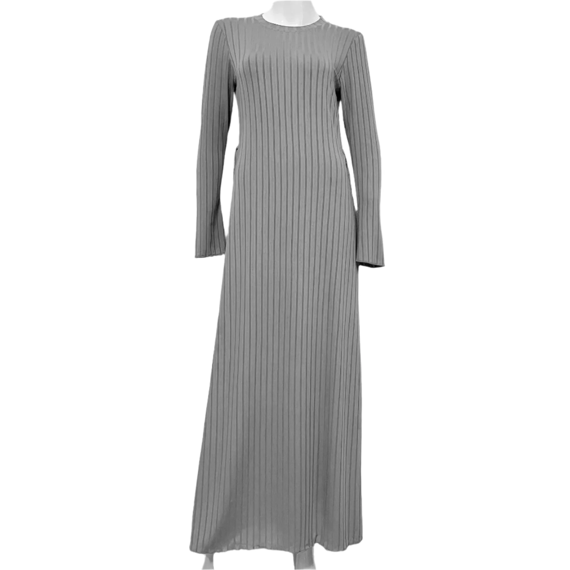 Naisten klassinen löysä neulottu mekko - Image 3