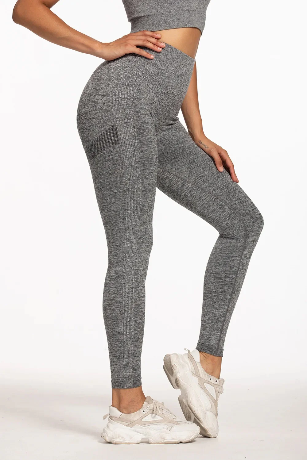 Naisten korkea vyötärö Workout Leggingsit - Image 17