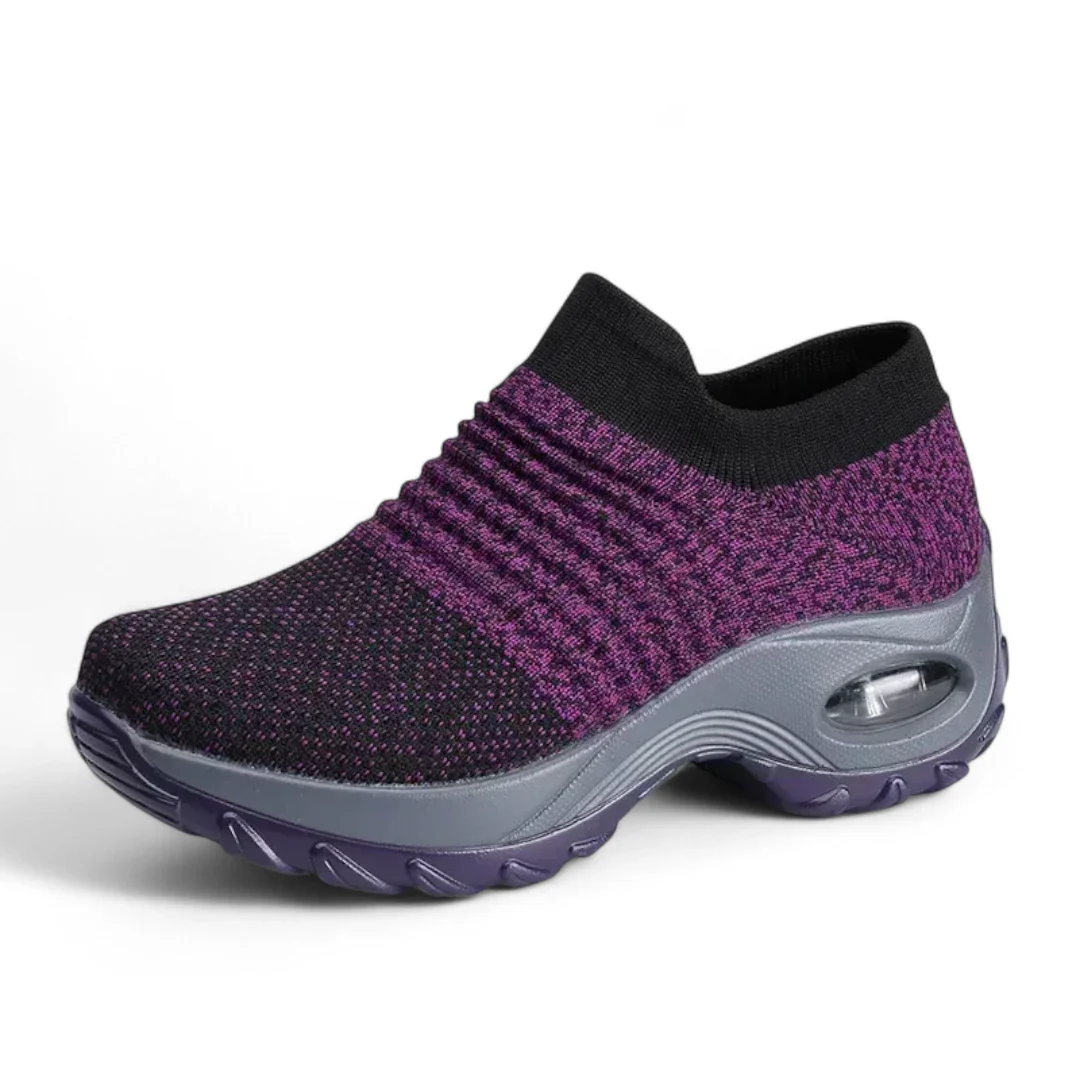 Naisten Korkeutta Nostavat Sneakerit Kestävä Kangas Kumipohja - Image 2