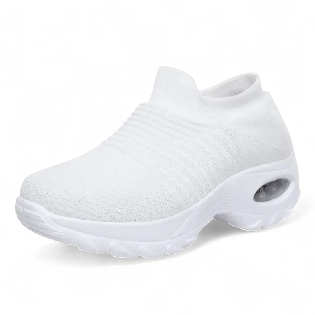 Naisten Korkeutta Nostavat Sneakerit Kestävä Kangas Kumipohja - Image 3