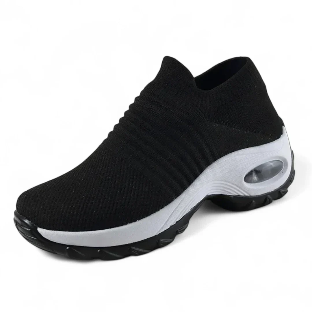 Naisten Korkeutta Nostavat Sneakerit Kestävä Kangas Kumipohja - Image 4