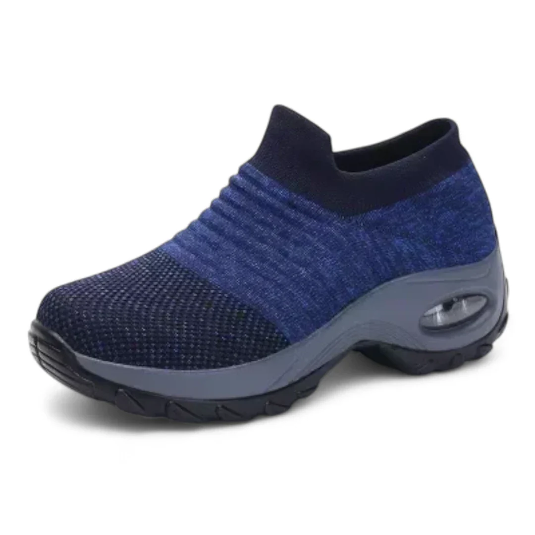 Naisten Korkeutta Nostavat Sneakerit Kestävä Kangas Kumipohja - Image 5