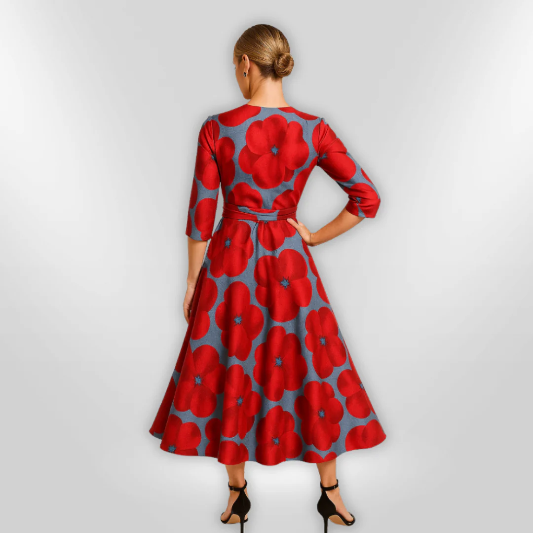 Naisten Kukallinen Mekko Elegantti Design - Image 2