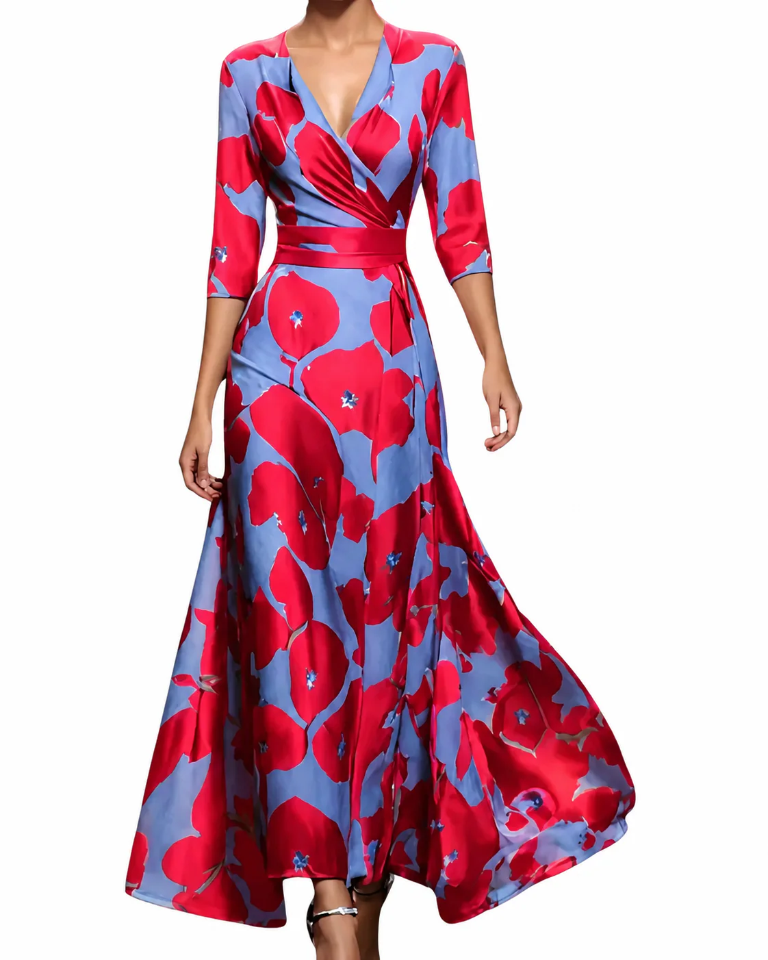 Naisten Kukallinen Mekko Elegantti Design - Image 5