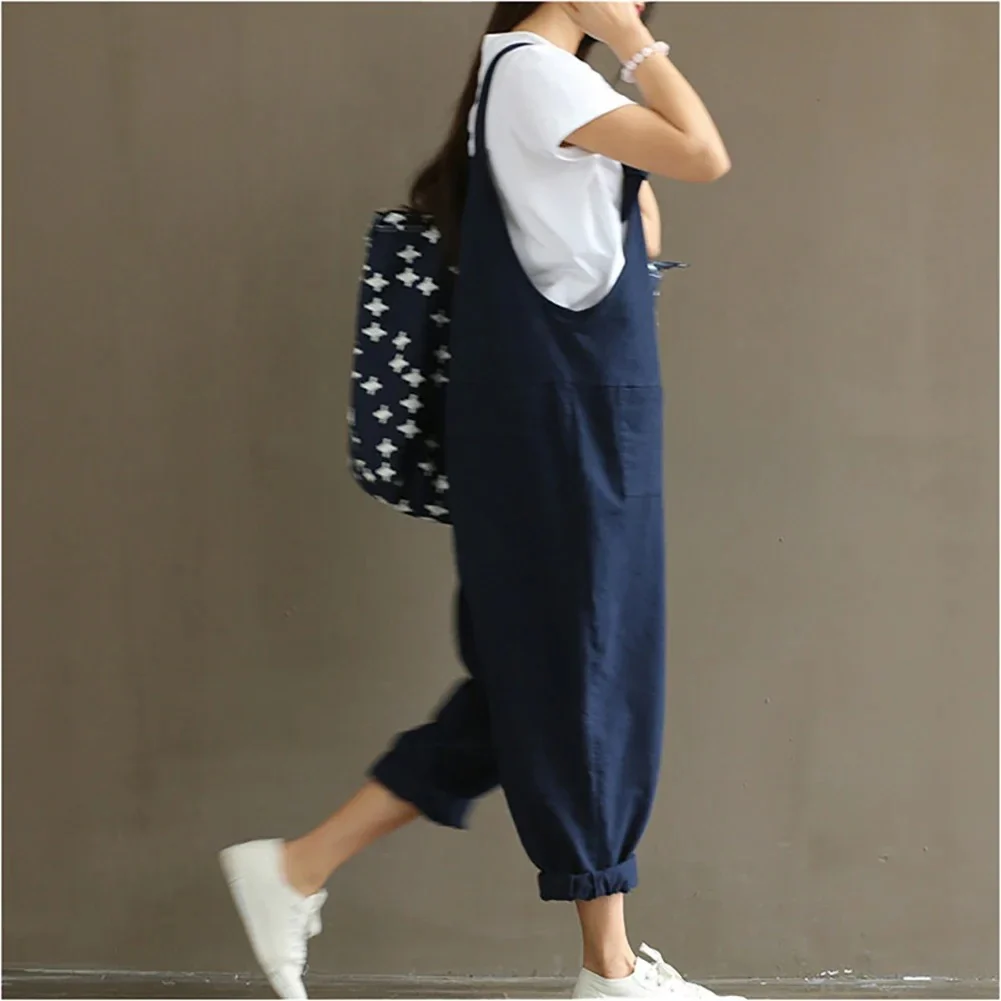 Naisten löysä rento Harem haalari Jumpsuit - Image 9