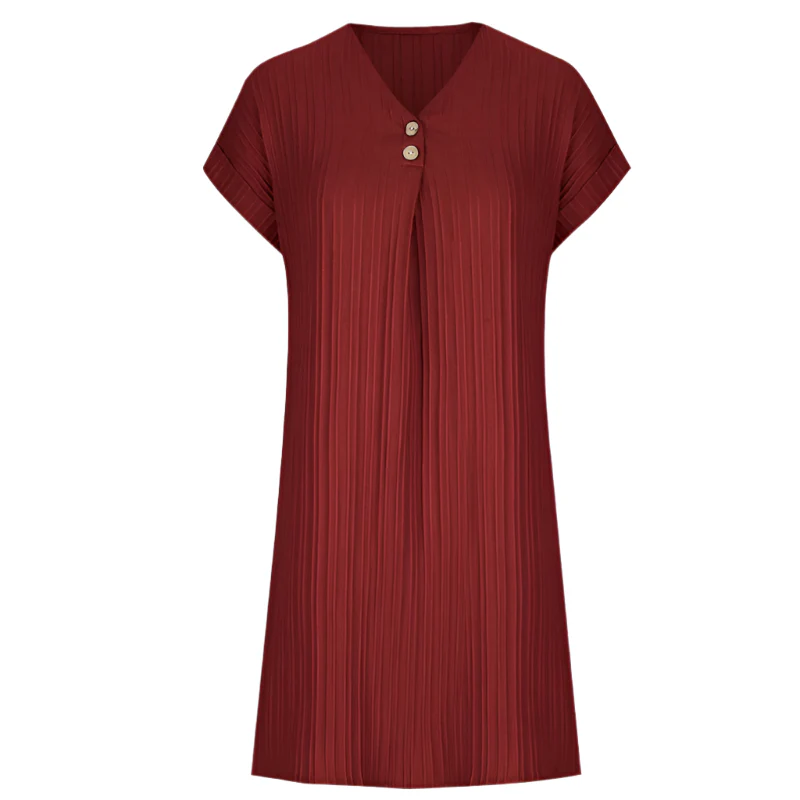 Naisten Mini Mekko V-pääntiö Minimalistisella Tyylillä